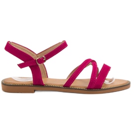 Ch. Creation Velúr szandál rózsaszín