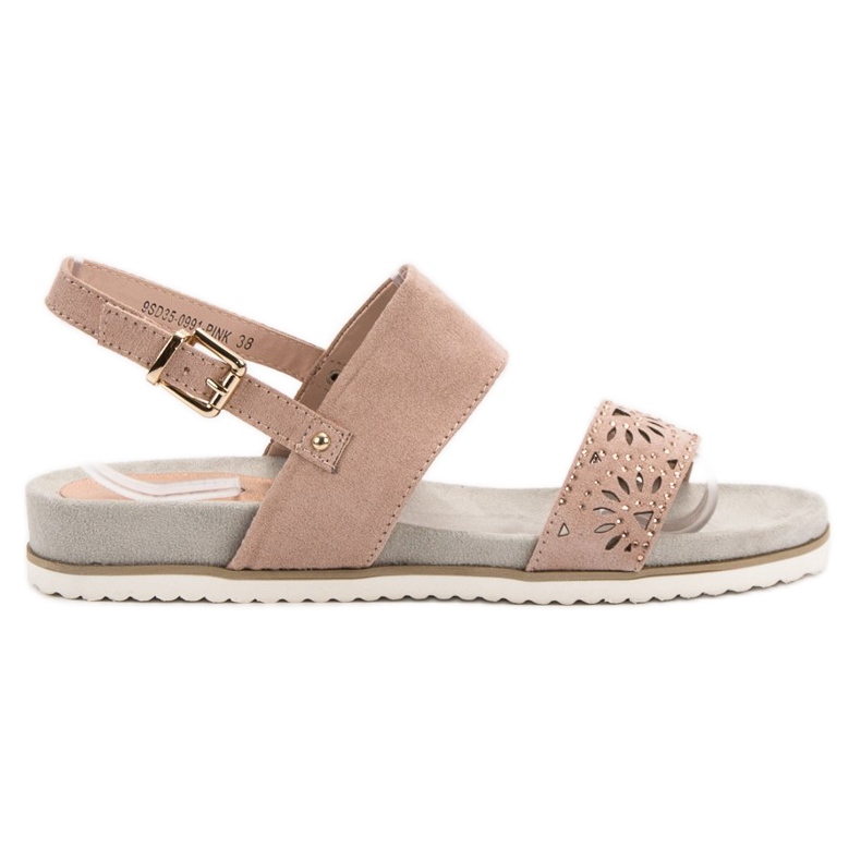 Evento Púder áttört szandál rózsaszín Evento Púder áttört szandál rózsaszín