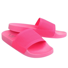 Papucs kötött rózsaszín övvel PT-110 Fuchsia