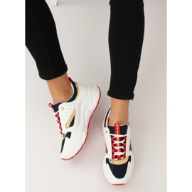 Többszínű sportcipő BK008-47 WHITE / BLUE II-GAT fehér sötétkék Többszínű sportcipő BK008-47 WHITE / BLUE II-GAT fehér sötétkék