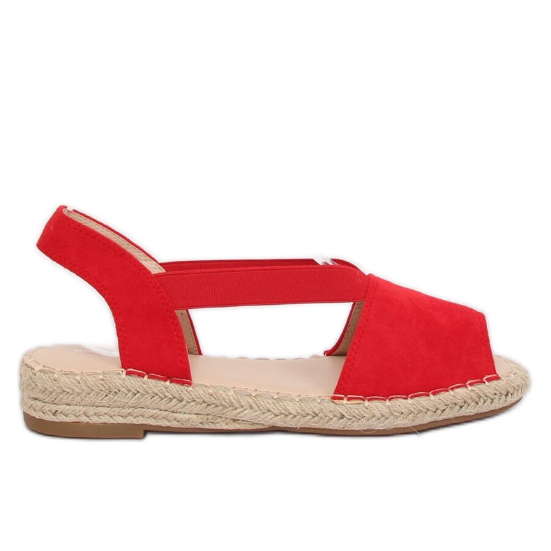 Piros női espadrilles SA-2893 Red