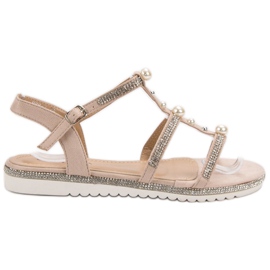 GUAPISSIMA Szandál Gyöngyökkel rózsaszín GUAPISSIMA Szandál Gyöngyökkel rózsaszín
