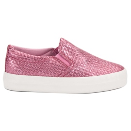 SHELOVET Pink Slip On Cipők rózsaszín SHELOVET Pink Slip On Cipők rózsaszín