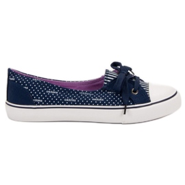 J. Star Navy Blue Low Cipők kék