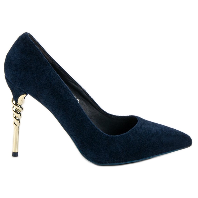 GUAPISSIMA Navy blue magas sarkú cipő kék