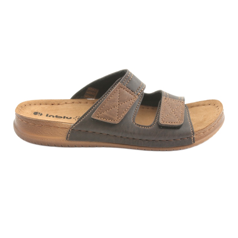 Férfi Inblu TH015 barna papucs