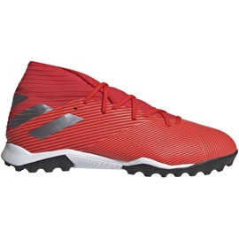 Adidas Nemeziz 19.3 Tf M F34427 futballcipő piros piros Adidas Nemeziz 19.3 Tf M F34427 futballcipő piros piros
