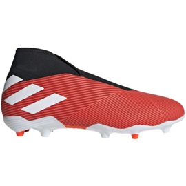 Adidas Nemeziz 19.3 Ll Fg M F99997 futballcipő piros piros Adidas Nemeziz 19.3 Ll Fg M F99997 futballcipő piros piros