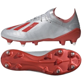 Adidas X 19.1 Sg M F35311 futballcipő sokszínű ezüst