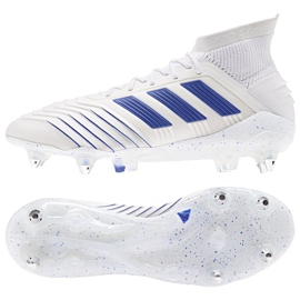 Adidas Predator 19.1 Sg M D98055 futballcipő fehér fehér