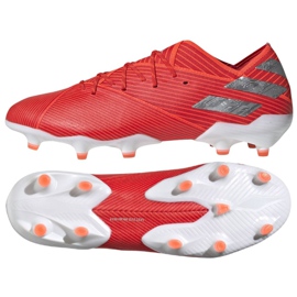 Adidas Nemeziz 19.1 Fg M F34408 futballcipő piros piros Adidas Nemeziz 19.1 Fg M F34408 futballcipő piros piros