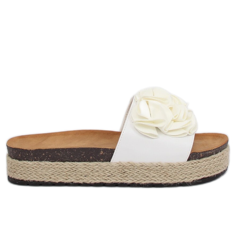 Fehér espadrilles papucs N-35 Fehér