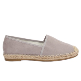 Szürke espadrillák nőknek LX178 Szürke