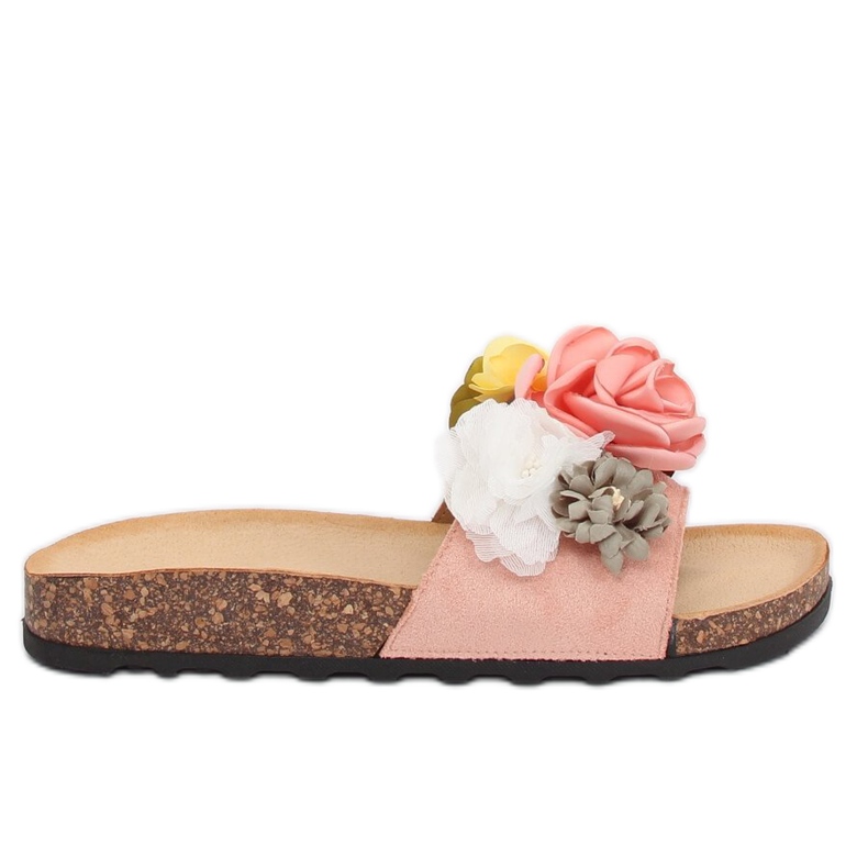 Papucs rózsaszín virágokkal 218-170 Rózsaszín Papucs rózsaszín virágokkal 218-170 Rózsaszín