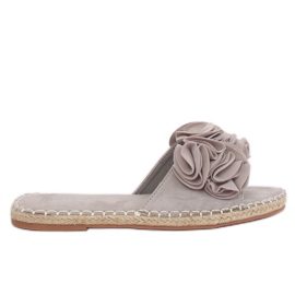 Szürke Női szürke papucs L2777 Szürke barna Szürke Női szürke papucs L2777 Szürke barna