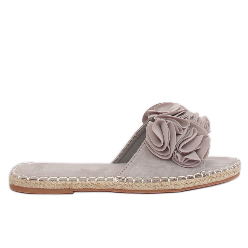 Szürke Női szürke papucs L2777 Szürke barna