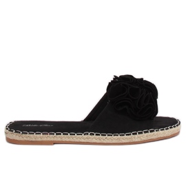 Fekete női fekete papucs L2777 Fekete