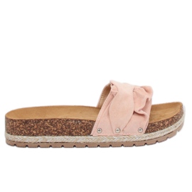 Rózsaszín espadrilles papucs BJS-002 Pink Rózsaszín espadrilles papucs BJS-002 Pink