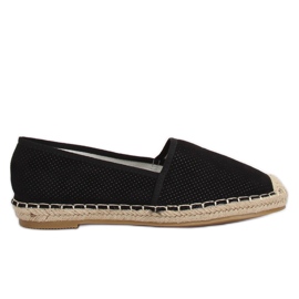 Fekete női espadrillák N-2978 Fekete