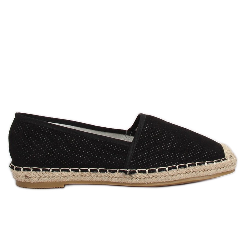Fekete női espadrillák N-2978 Fekete