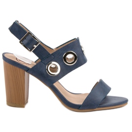 Kylie Kék magas sarkú szandál