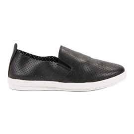 Renda Fekete Slipons