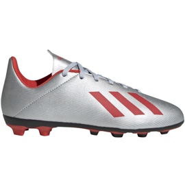 Adidas X 19.4 FxG Jr F35362 futballcipő sokszínű ezüst