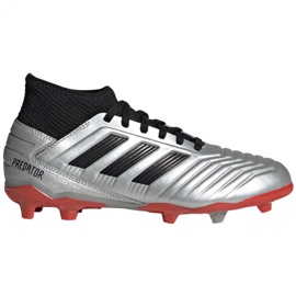 Adidas Predator 19.3 Fg Jr G25795 futballcipő sokszínű ezüst