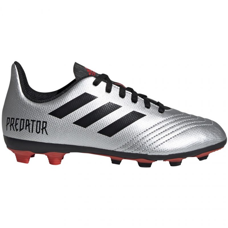 Adidas Predator 19.4 FxG Jr G25822 futballcipő sokszínű ezüst Adidas Predator 19.4 FxG Jr G25822 futballcipő sokszínű ezüst