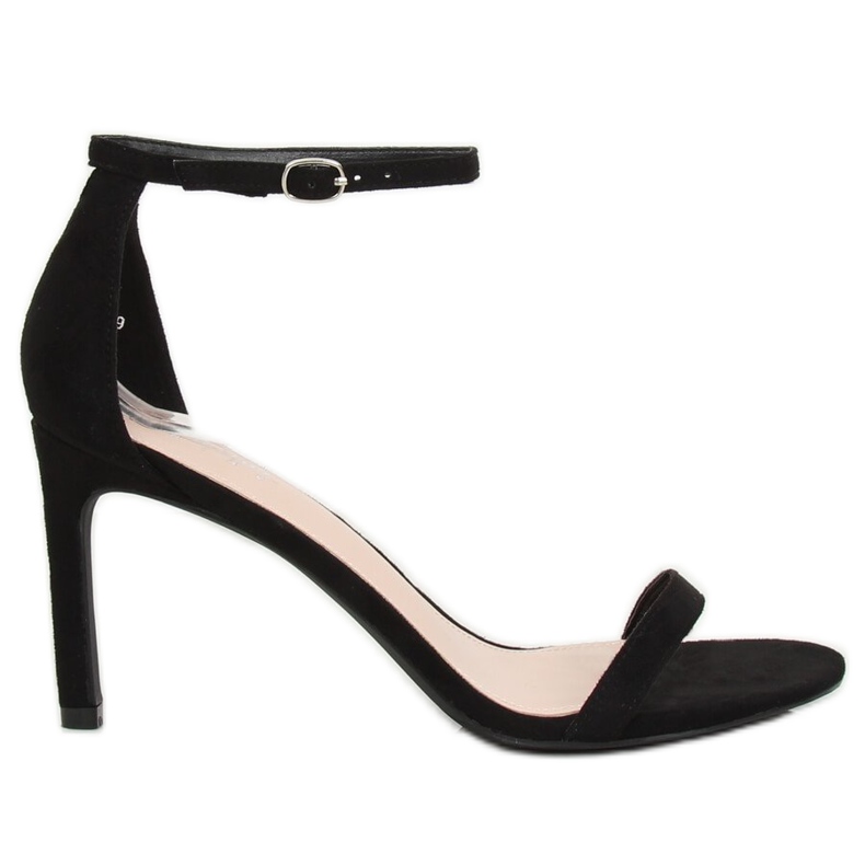 Fekete szandál magas sarkú NF-31P Fekete