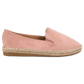 Primavera Velúr Espadrilles rózsaszín