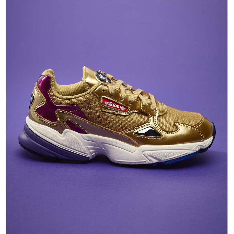 Adidas Falcon W 247 arany fém arany metál törtfehér sokszínű sárga