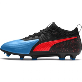 Puma One 19.2FG Ag M 105484 01 futballcipő sokszínű fekete