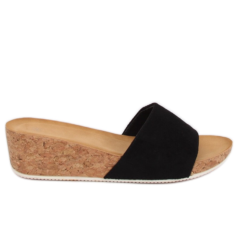 Fekete G233 Fekete ék papucs