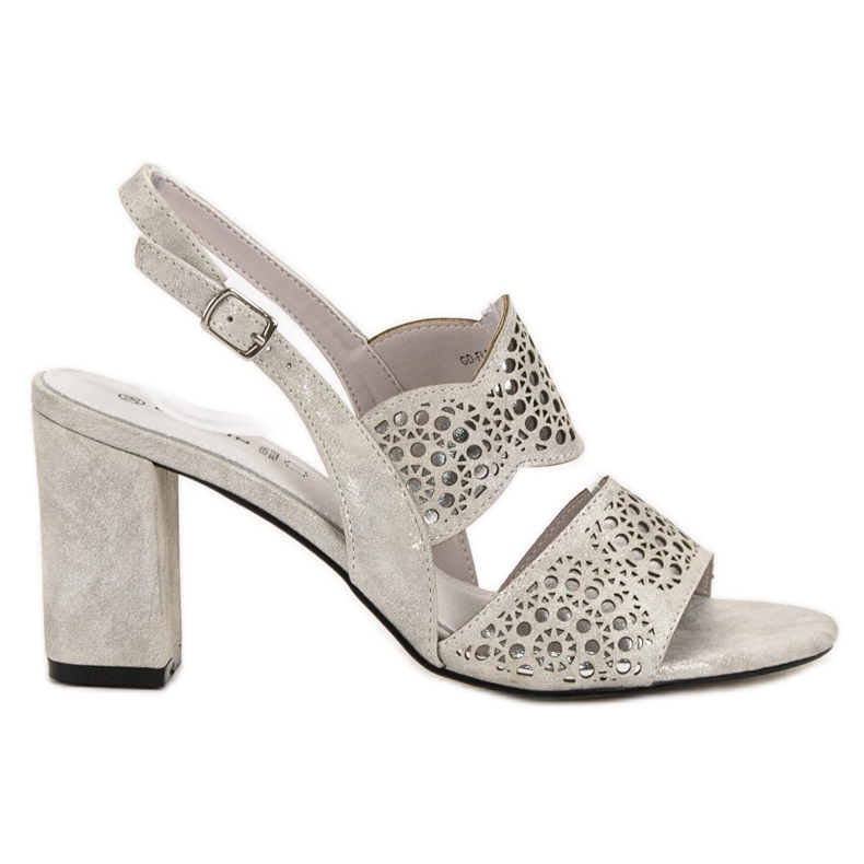 Goodin Ezüst szandál egy bárban szürke