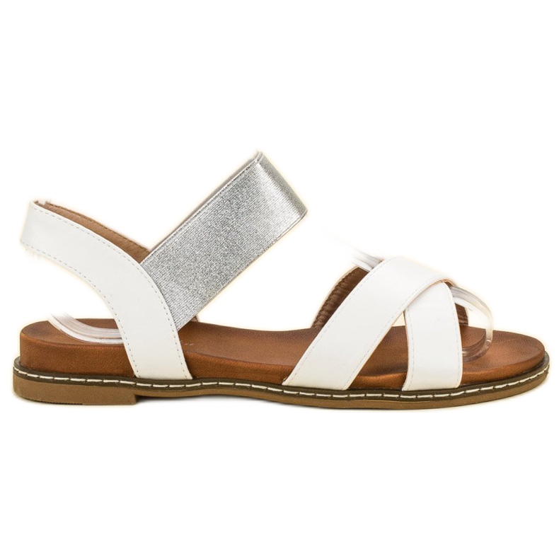 Mannika Fehér szandál radírral