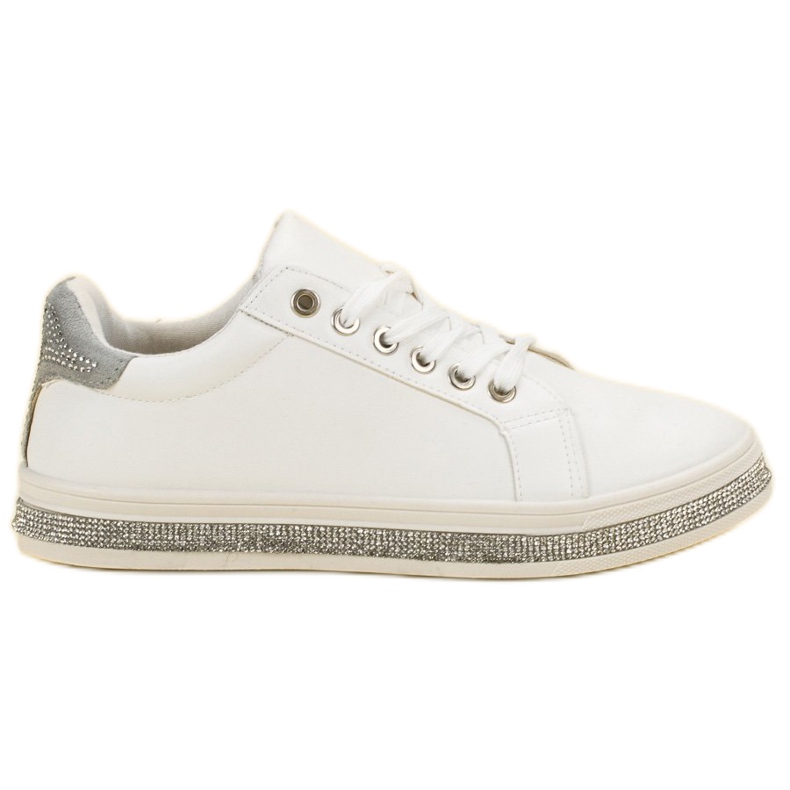 SDS Sportcipő köbös cirkónium -dioxiddal fehér