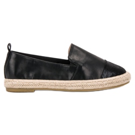 Bestelle Divatos espadrillák fekete Bestelle Divatos espadrillák fekete