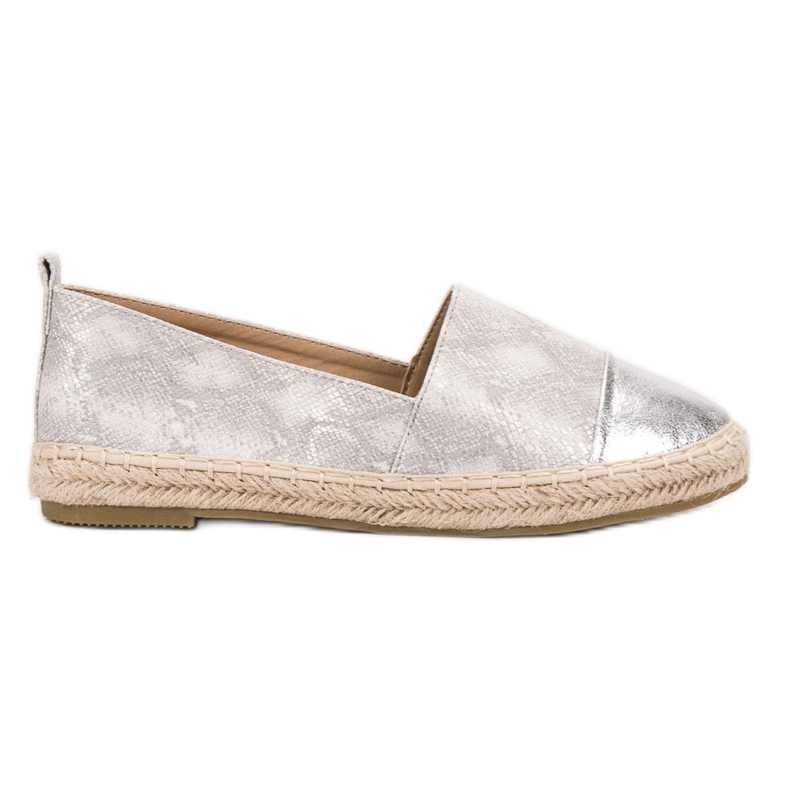 Bestelle Animal Print Ezüst Espadrilles szürke