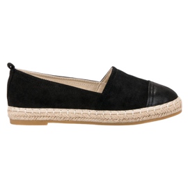 Forever Folie Velúr Espadrilles fekete Forever Folie Velúr Espadrilles fekete