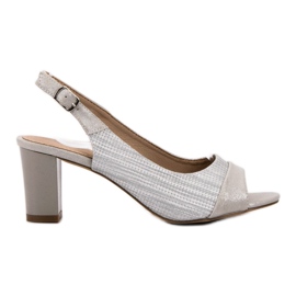 Evento Elegáns ezüst szandál szürke Evento Elegáns ezüst szandál szürke