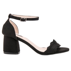 VICES szandál egy poszton fekete VICES szandál egy poszton fekete