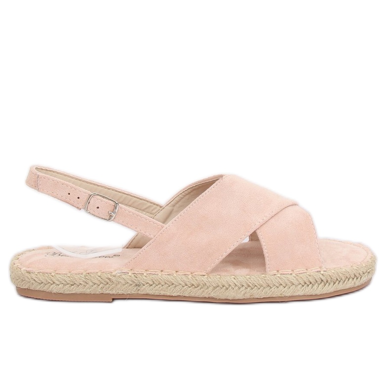 Szandál espadrilles bézs YJ-2M12 Nude