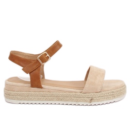 Bézs espadrilles szandál Y-8224 Bézs Bézs espadrilles szandál Y-8224 Bézs