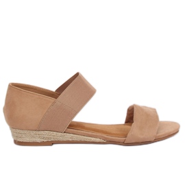 Szandál espadrilles bézs 9R71 Khaki Szandál espadrilles bézs 9R71 Khaki