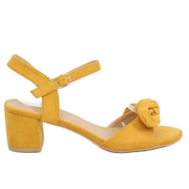 Sárga FH-3M22 Sárga magas sarkú szandál Sárga FH-3M22 Sárga magas sarkú szandál