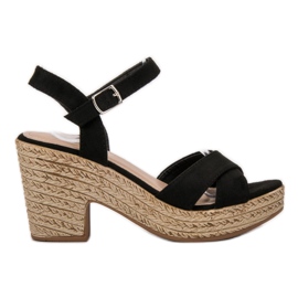 Queentina Szandál a bárban fekete