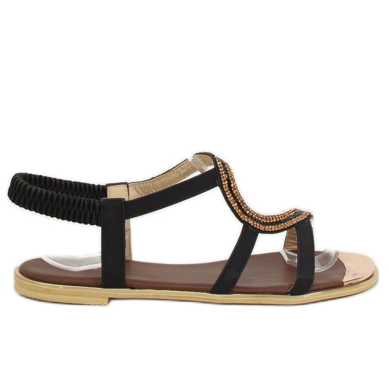 Aszimmetrikus fekete szandál GD4157 Fekete