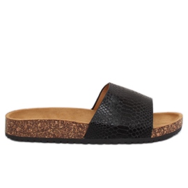 Fekete női fekete papucs PK44491 Fekete Fekete női fekete papucs PK44491 Fekete