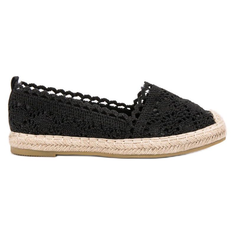 Seastar Csipke Espadrilles fekete
